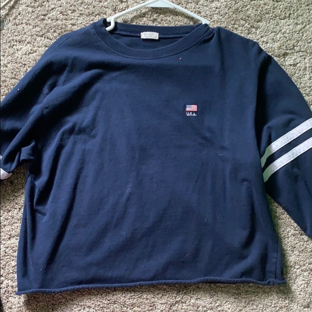 navy blue usa shirt